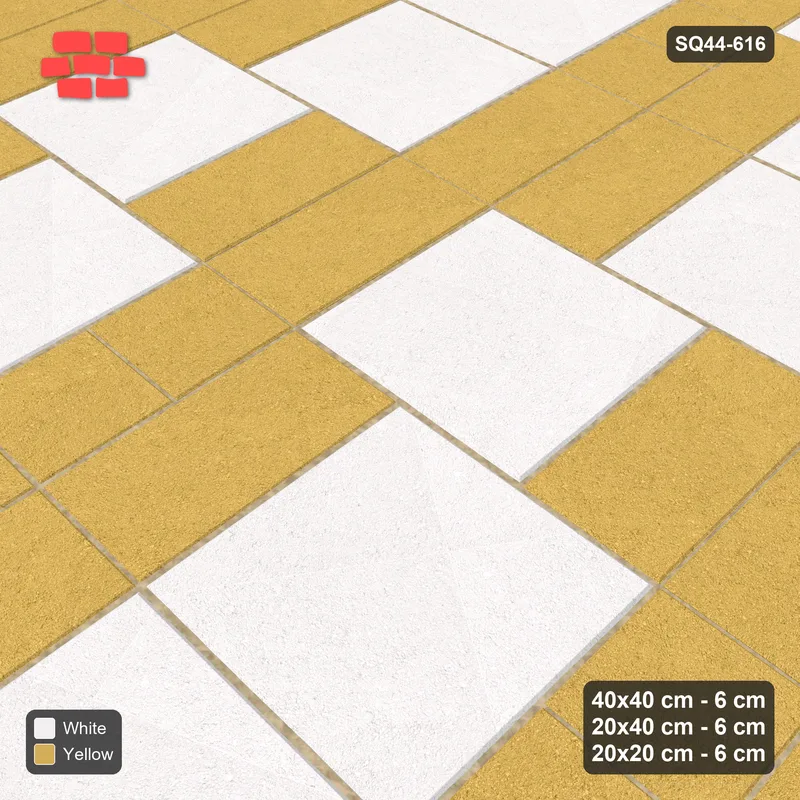 Interlock (Pasco) 40x40 cm · SQ44-616 · 3-Size Ashlar, Solid Slabs, 80x120 Block, Mix 28, 400 cm · Side view Interlock (Pasco) 40x40 cm · SQ44-616 · 3-Size Ashlar, Solid Slabs, 80x120 Block, Mix 28, 400 cm · Side view