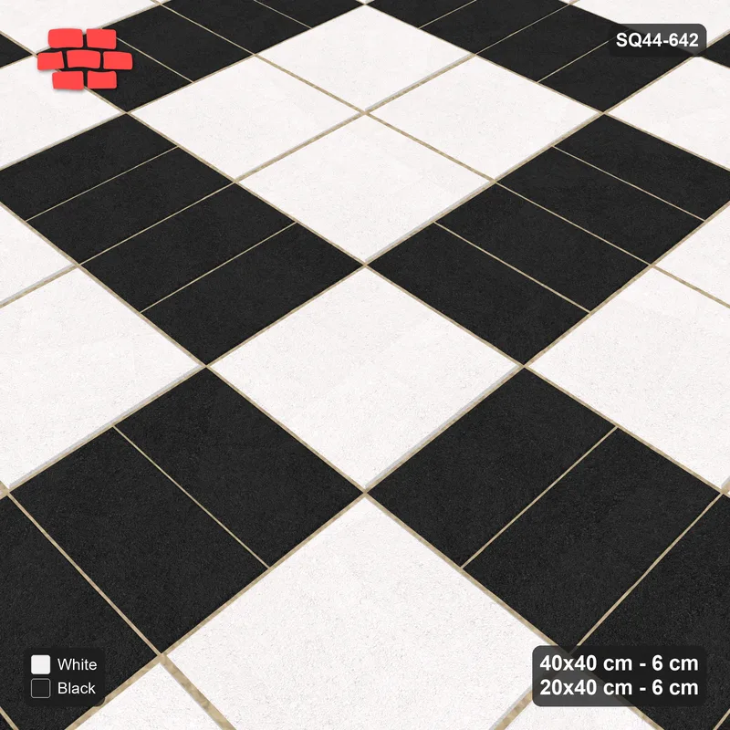 Interlock (Pasco) 40x40 cm · SQ44-642 · Double Pinwheel, Plain, Tangential, 360 cm · Side view Interlock (Pasco) 40x40 cm · SQ44-642 · Double Pinwheel, Plain, Tangential, 360 cm · Side view