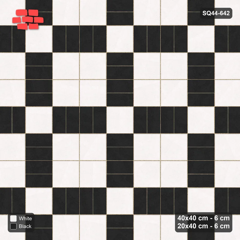 Interlock (Pasco) 40x40 cm · SQ44-642 · Double Pinwheel, Plain, Tangential, 360 cm · Top view Interlock (Pasco) 40x40 cm · SQ44-642 · Double Pinwheel, Plain, Tangential, 360 cm · Top view