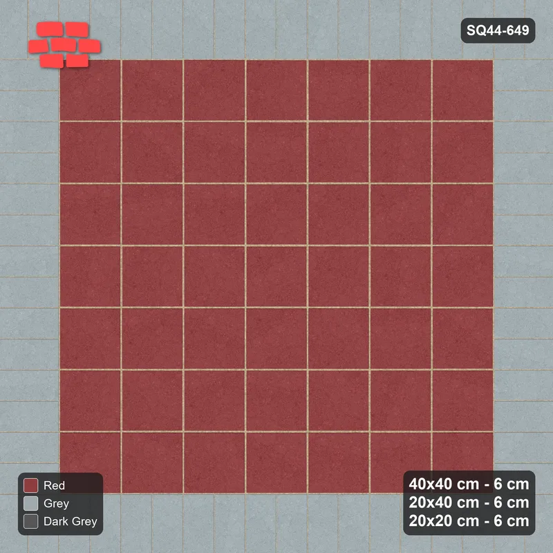 Interlock (Pasco) 40x40 cm · SQ44-649 · Rug, Bead + Soldier, Stack Field, 400 cm · Top view Interlock (Pasco) 40x40 cm · SQ44-649 · Rug, Bead + Soldier, Stack Field, 400 cm · Top view