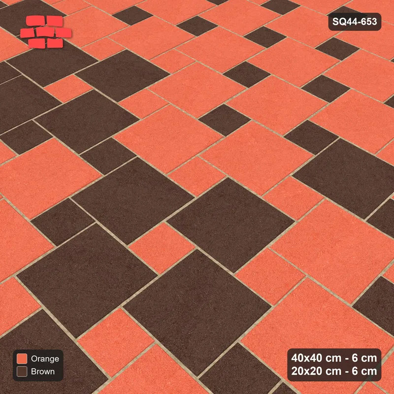 Interlock (Pasco) 40x40 cm · SQ44-653 · Ombre Lattice, Course Gradient, Dark to Light, 480 cm · Side view Interlock (Pasco) 40x40 cm · SQ44-653 · Ombre Lattice, Course Gradient, Dark to Light, 480 cm · Side view