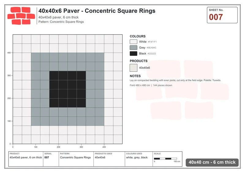 Interlock (Pasco) · 40x40x6 · SQ44-7