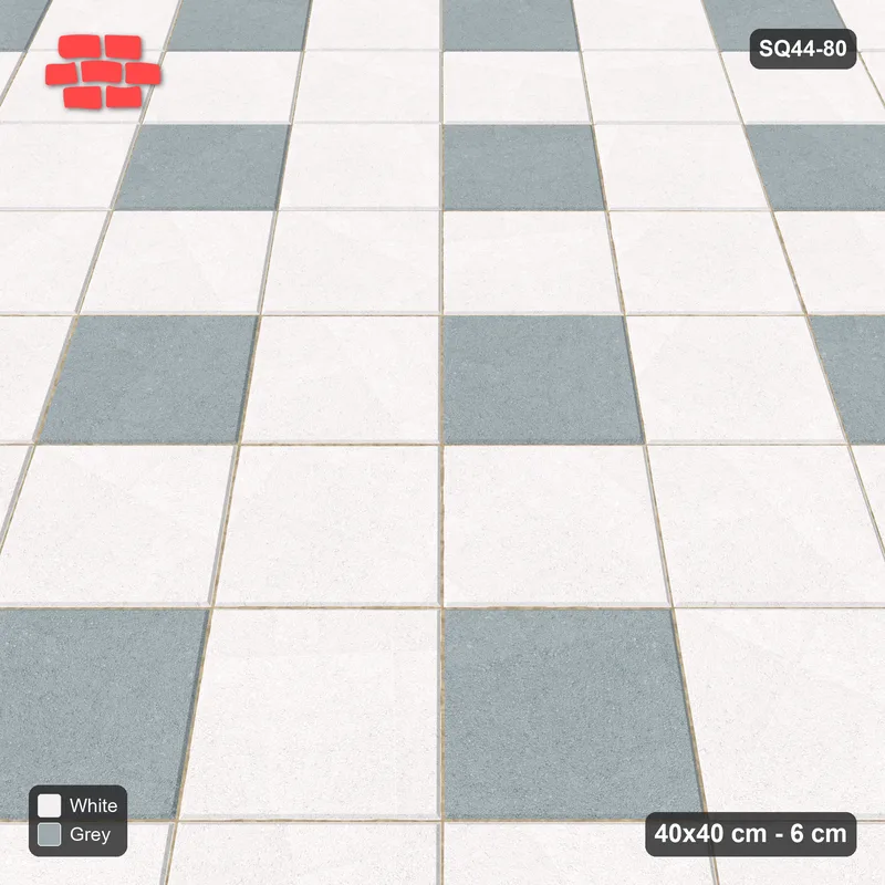 Interlock (Pasco) 40x40 cm · SQ44-80 · Harlequin Diamonds · Side view Interlock (Pasco) 40x40 cm · SQ44-80 · Harlequin Diamonds · Side view