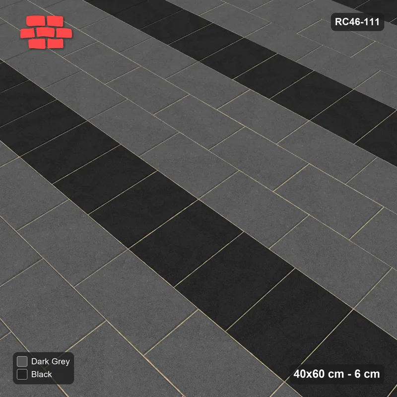 Interlock (Pasco) 40x60 cm · RC46-111 · Single Soldier Stripe · Side view Interlock (Pasco) 40x60 cm · RC46-111 · Single Soldier Stripe · Side view