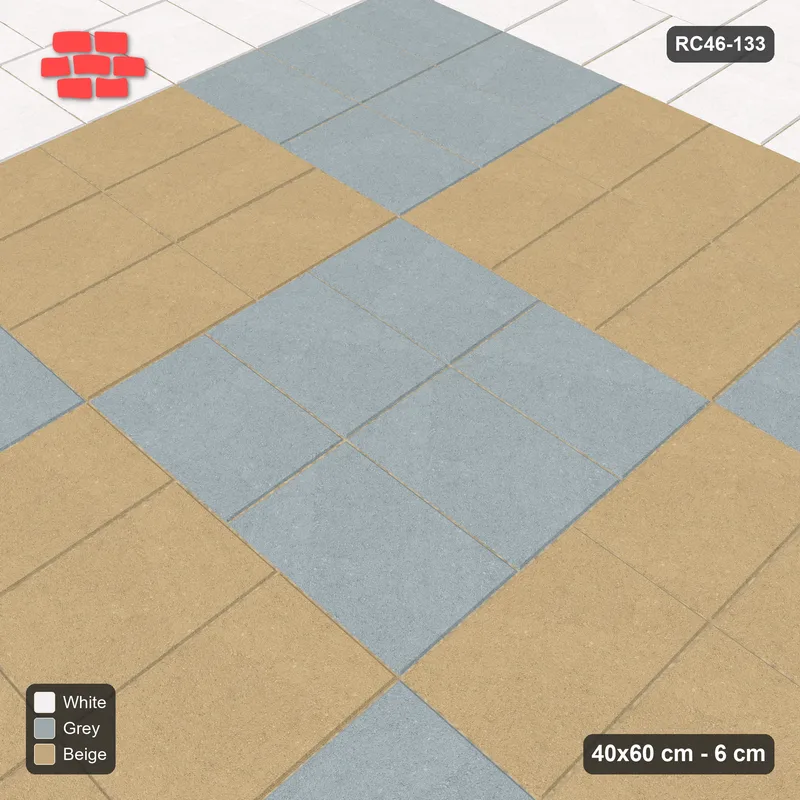Interlock (Pasco) 40x60 cm · RC46-133 · Double Soldier Border with Weave · Side view Interlock (Pasco) 40x60 cm · RC46-133 · Double Soldier Border with Weave · Side view