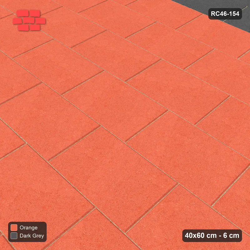 Interlock (Pasco) 40x60 cm · RC46-154 · Running Bond 1/3, Wide Accent Edge · Side view Interlock (Pasco) 40x60 cm · RC46-154 · Running Bond 1/3, Wide Accent Edge · Side view