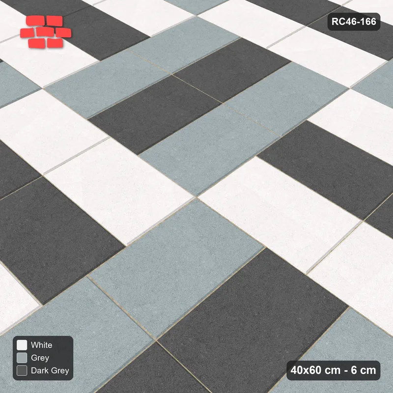 Interlock (Pasco) 40x60 cm · RC46-166 · Basketweave, Weave with Third-Tone Spine · Side view Interlock (Pasco) 40x60 cm · RC46-166 · Basketweave, Weave with Third-Tone Spine · Side view