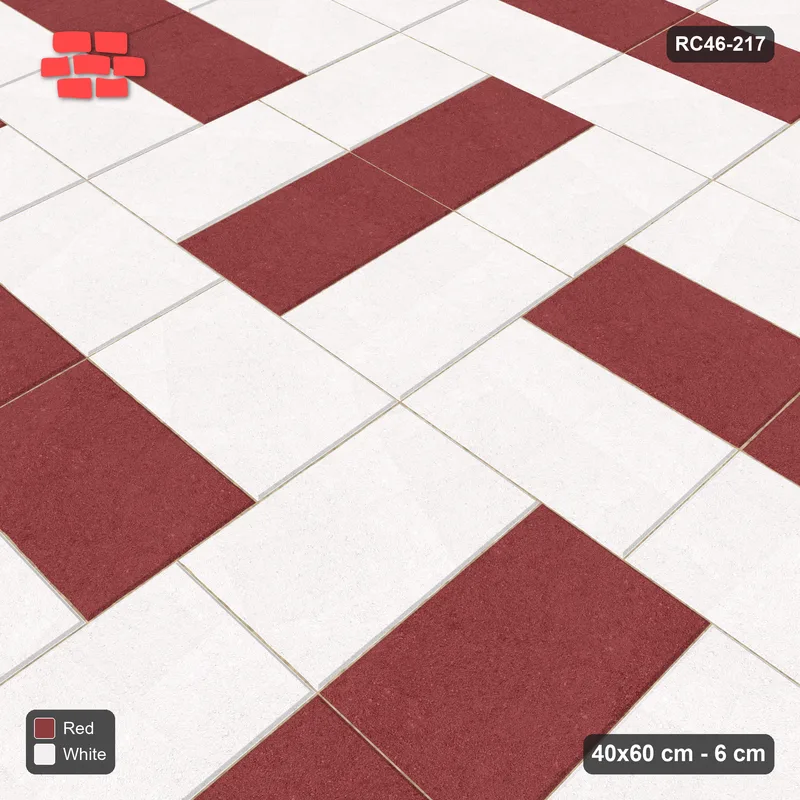 Interlock (Pasco) 40x60 cm · RC46-217 · Basketweave, Weave with Accent Rims in 30F Kerb Frame · Side view Interlock (Pasco) 40x60 cm · RC46-217 · Basketweave, Weave with Accent Rims in 30F Kerb Frame · Side view