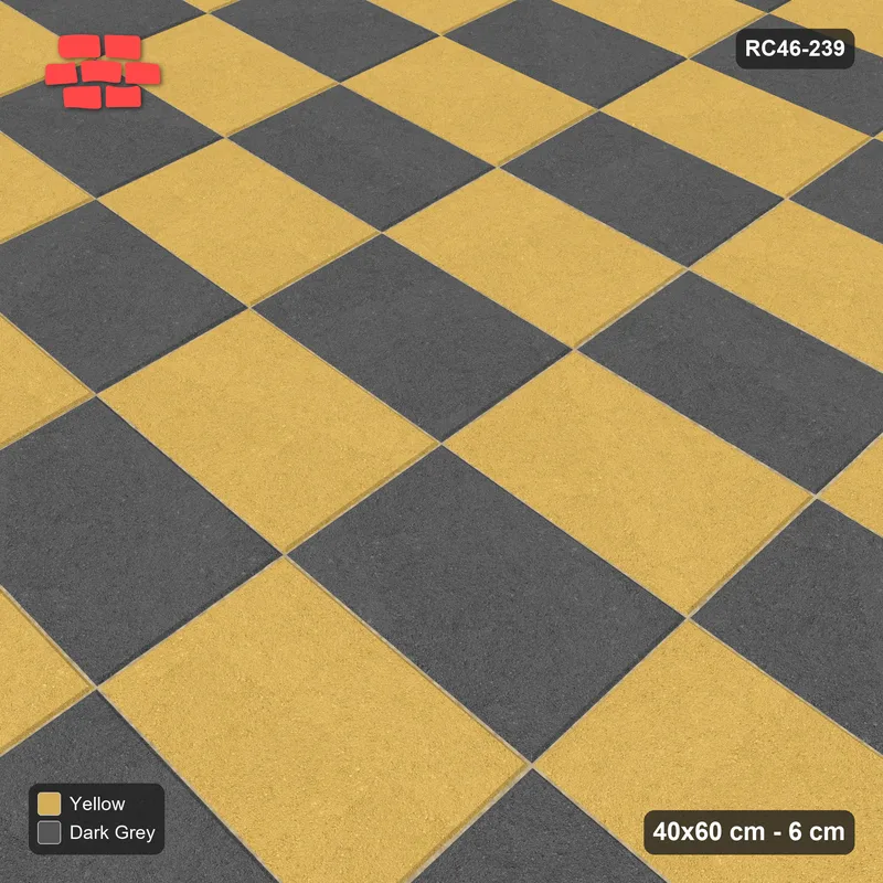 Interlock (Pasco) 40x60 cm · RC46-239 · Stack Bond, Checker · Side view Interlock (Pasco) 40x60 cm · RC46-239 · Stack Bond, Checker · Side view