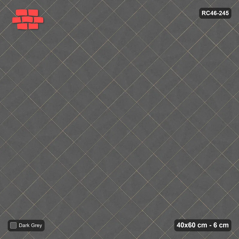 Interlock (Pasco) 40x60 cm · RC46-245 · Diagonal Stack Bond, Single Tone · Top view Interlock (Pasco) 40x60 cm · RC46-245 · Diagonal Stack Bond, Single Tone · Top view