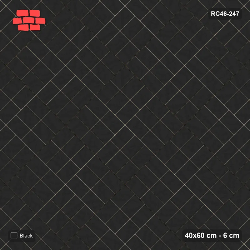 Interlock (Pasco) 40x60 cm · RC46-247 · Diagonal Parquet, Single Tone · Top view Interlock (Pasco) 40x60 cm · RC46-247 · Diagonal Parquet, Single Tone · Top view