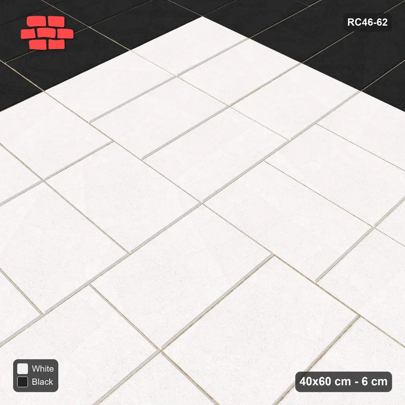 Interlock (Pasco) 40x60 cm · RC46-62 · Double Basketweave, Accent Edge Course · Side view Interlock (Pasco) 40x60 cm · RC46-62 · Double Basketweave, Accent Edge Course · Side view