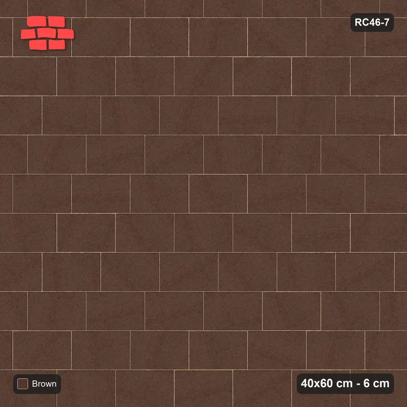 Interlock (Pasco) 40x60 cm · RC46-7 · Running bond 1/4 · Top view Interlock (Pasco) 40x60 cm · RC46-7 · Running bond 1/4 · Top view