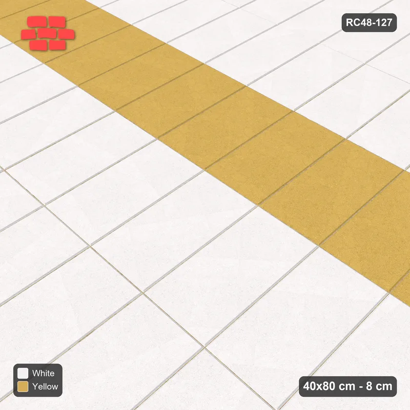 Interlock (Pasco) 40x80 cm · RC48-127 · Vertical Stack Bond, every 4th course accent · Side view Interlock (Pasco) 40x80 cm · RC48-127 · Vertical Stack Bond, every 4th course accent · Side view