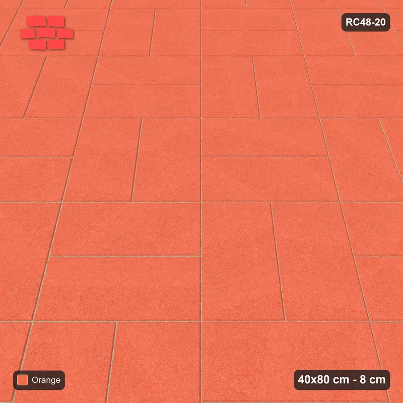 Interlock (Pasco) 40x80 cm · RC48-20 · Diagonal Parquet · Side view Interlock (Pasco) 40x80 cm · RC48-20 · Diagonal Parquet · Side view
