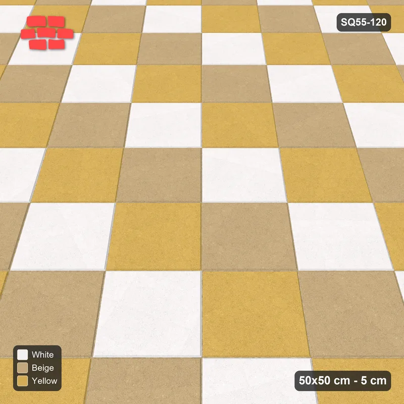 Interlock (Pasco) 50x50 cm · SQ55-120 · 45 Degree Stack - Tri-tone Diagonal Chess · Side view Interlock (Pasco) 50x50 cm · SQ55-120 · 45 Degree Stack - Tri-tone Diagonal Chess · Side view