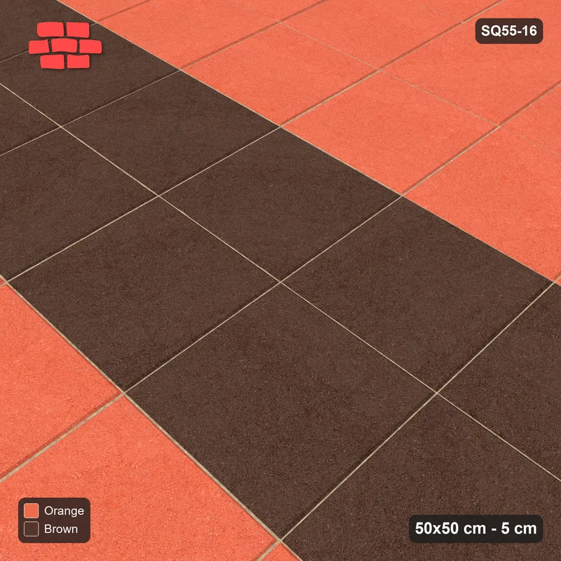 Interlock (Pasco) 50x50 cm · SQ55-16 · Stack Bond - Feature band · Side view Interlock (Pasco) 50x50 cm · SQ55-16 · Stack Bond - Feature band · Side view