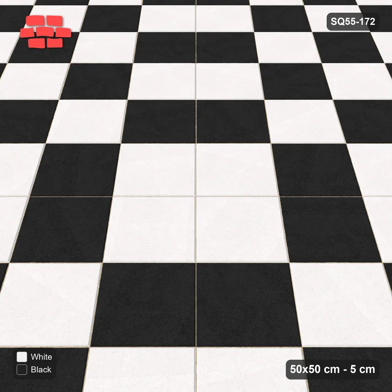 Interlock (Pasco) 50x50 cm · SQ55-172 · 45 Degree Stack - Concentric Squares · Side view Interlock (Pasco) 50x50 cm · SQ55-172 · 45 Degree Stack - Concentric Squares · Side view
