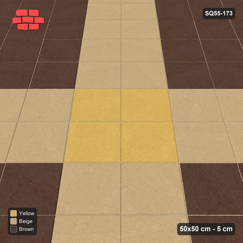 Interlock (Pasco) 50x50 cm · SQ55-173 · 45 Degree Stack - Cross and Centre Block · Side view Interlock (Pasco) 50x50 cm · SQ55-173 · 45 Degree Stack - Cross and Centre Block · Side view