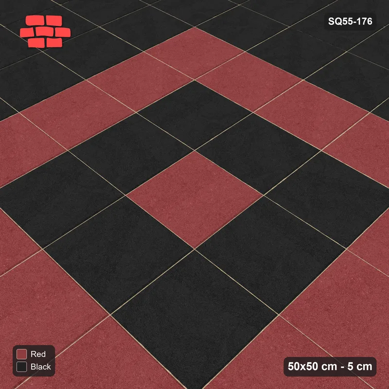 Interlock (Pasco) 50x50 cm · SQ55-176 · Stack Bond - Centre Medallion · Side view Interlock (Pasco) 50x50 cm · SQ55-176 · Stack Bond - Centre Medallion · Side view