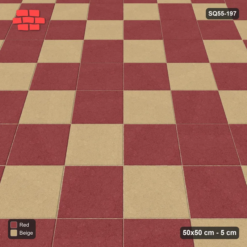 Interlock (Pasco) 50x50 cm · SQ55-197 · 45 Degree Stack - Argyle Diamond Lattice · Side view Interlock (Pasco) 50x50 cm · SQ55-197 · 45 Degree Stack - Argyle Diamond Lattice · Side view