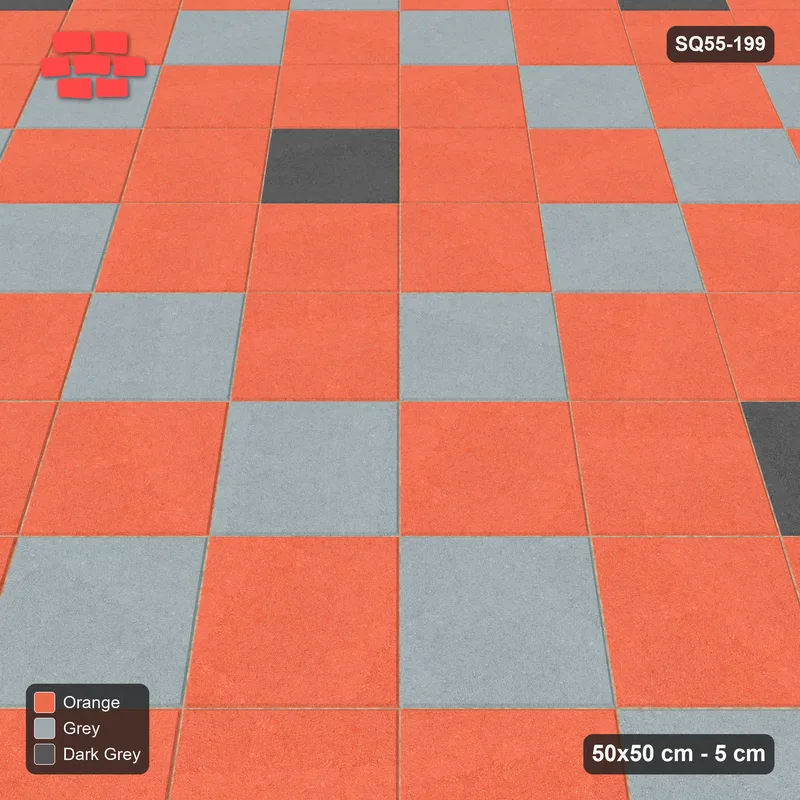Interlock (Pasco) 50x50 cm · SQ55-199 · 45 Degree Stack - Argyle Diamond Lattice · Side view Interlock (Pasco) 50x50 cm · SQ55-199 · 45 Degree Stack - Argyle Diamond Lattice · Side view