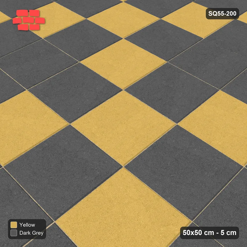 Interlock (Pasco) 50x50 cm · SQ55-200 · Stack Bond - Argyle Diamond Lattice · Side view Interlock (Pasco) 50x50 cm · SQ55-200 · Stack Bond - Argyle Diamond Lattice · Side view