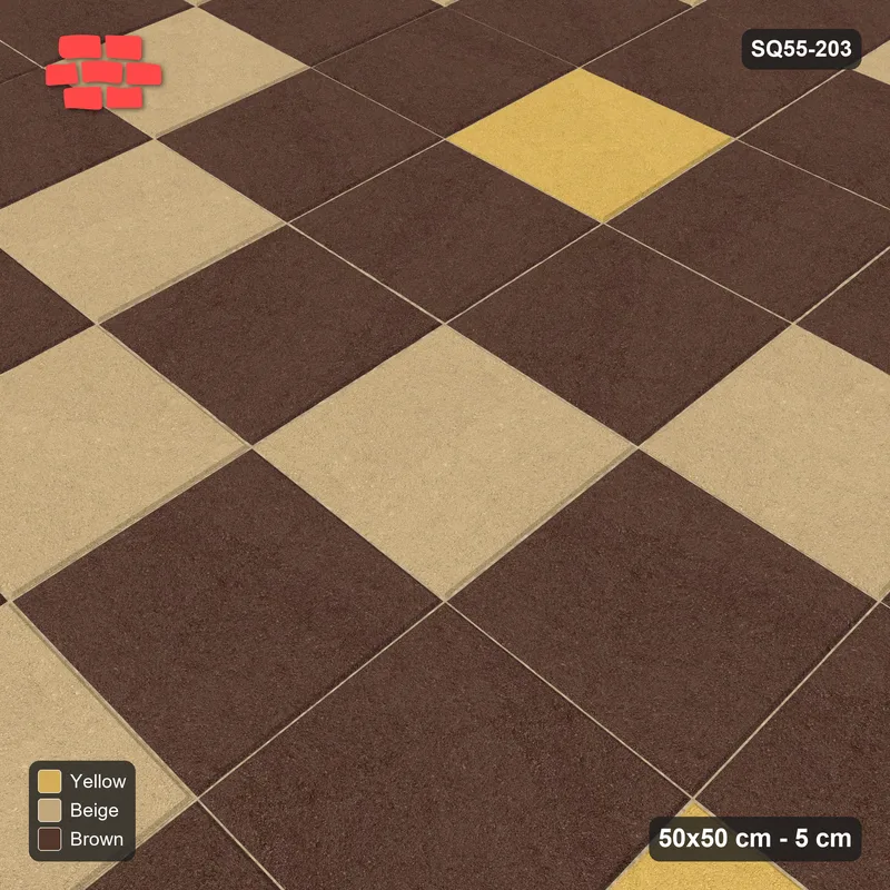 Interlock (Pasco) 50x50 cm · SQ55-203 · Stack Bond - Argyle Diamond Lattice · Side view Interlock (Pasco) 50x50 cm · SQ55-203 · Stack Bond - Argyle Diamond Lattice · Side view