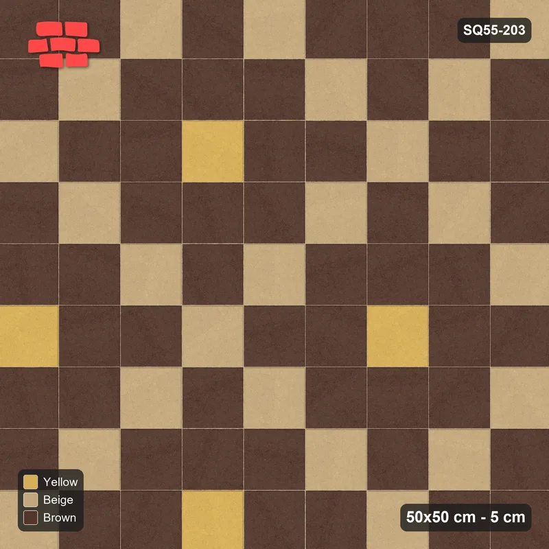 Interlock (Pasco) 50x50 cm · SQ55-203 · Stack Bond - Argyle Diamond Lattice · Top view Interlock (Pasco) 50x50 cm · SQ55-203 · Stack Bond - Argyle Diamond Lattice · Top view