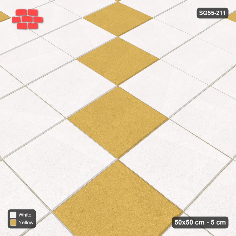 Interlock (Pasco) 50x50 cm · SQ55-211 · Stack Bond - Diagonal Stripes · Side view Interlock (Pasco) 50x50 cm · SQ55-211 · Stack Bond - Diagonal Stripes · Side view