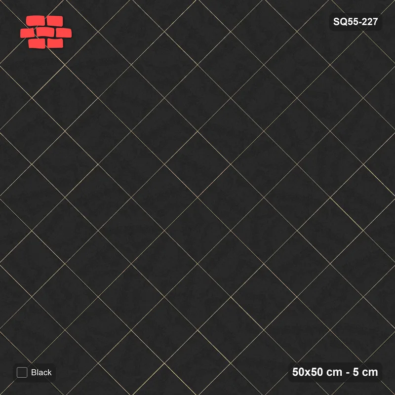 Interlock (Pasco) 50x50 cm · SQ55-227 · 45 Degree Stack - Single Colour - Kerb Frame · Top view Interlock (Pasco) 50x50 cm · SQ55-227 · 45 Degree Stack - Single Colour - Kerb Frame · Top view