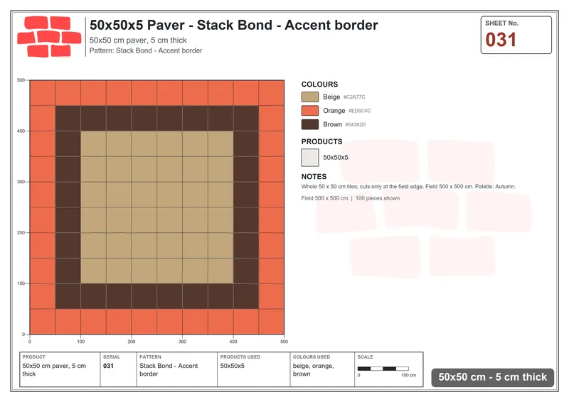 Interlock (Pasco) · 50x50x5 · SQ55-31