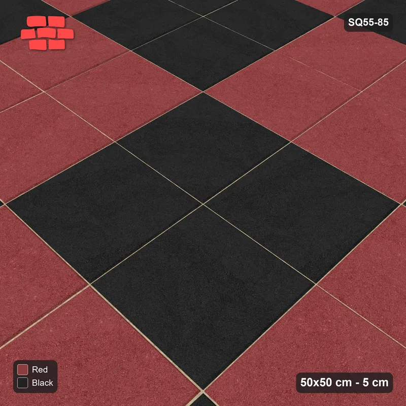 Interlock (Pasco) 50x50 cm · SQ55-85 · Stack Bond - Large Chess Board 2x2 · Side view Interlock (Pasco) 50x50 cm · SQ55-85 · Stack Bond - Large Chess Board 2x2 · Side view