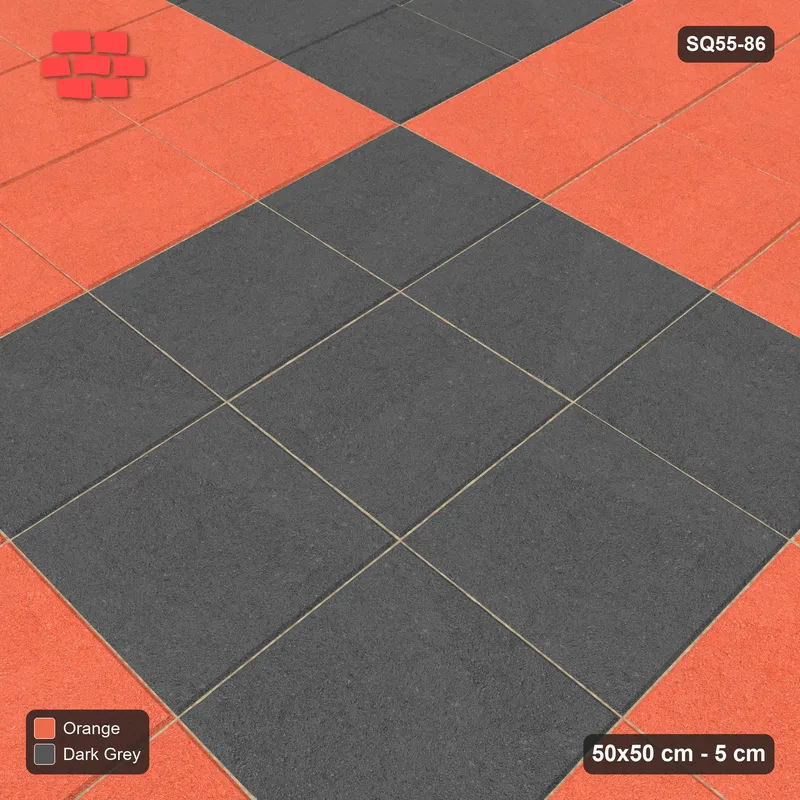 Interlock (Pasco) 50x50 cm · SQ55-86 · Stack Bond - Large Chess Board 3x3 · Side view Interlock (Pasco) 50x50 cm · SQ55-86 · Stack Bond - Large Chess Board 3x3 · Side view
