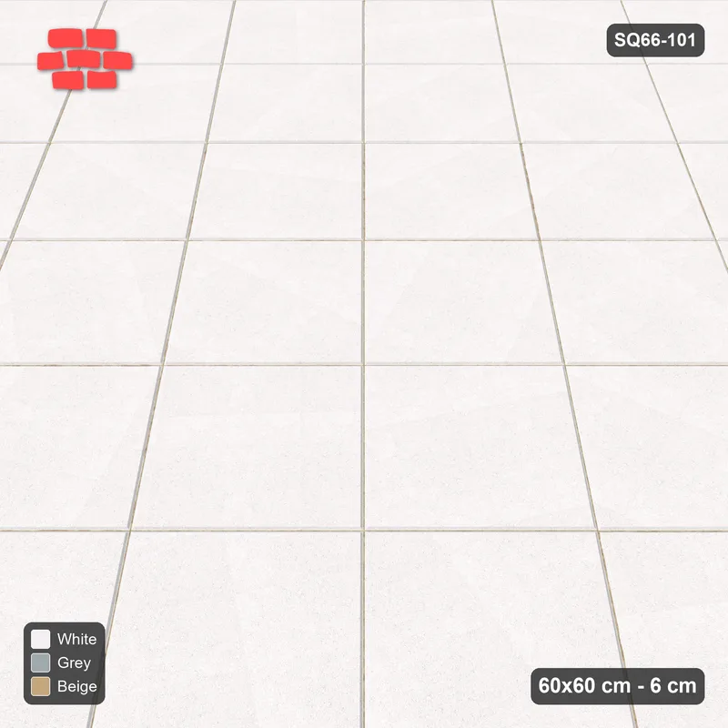 Interlock (Pasco) 60x60 cm · SQ66-101 · Diagonal with Banded Centre Feature · Side view Interlock (Pasco) 60x60 cm · SQ66-101 · Diagonal with Banded Centre Feature · Side view