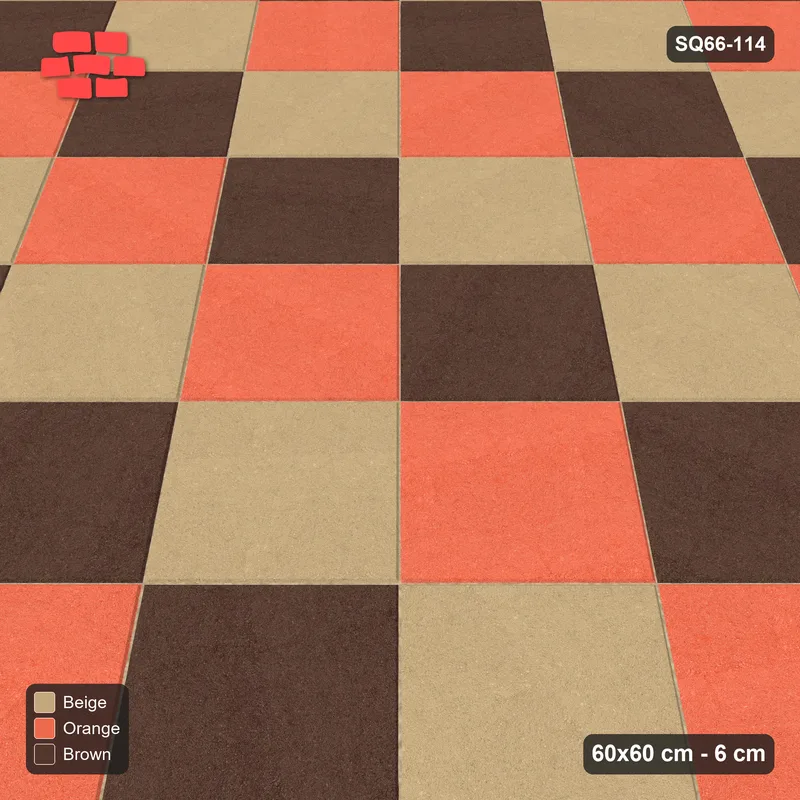 Interlock (Pasco) 60x60 cm · SQ66-114 · Diagonal Tone Steps · Side view Interlock (Pasco) 60x60 cm · SQ66-114 · Diagonal Tone Steps · Side view