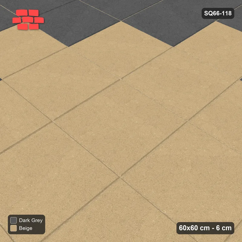 Interlock (Pasco) 60x60 cm · SQ66-118 · Diamond Medallion · Side view Interlock (Pasco) 60x60 cm · SQ66-118 · Diamond Medallion · Side view