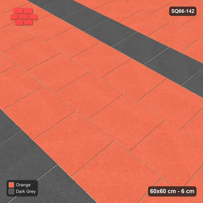 Interlock (Pasco) 60x60 cm · SQ66-142 · Third-Bond with Twin Feature Bands · Side view Interlock (Pasco) 60x60 cm · SQ66-142 · Third-Bond with Twin Feature Bands · Side view