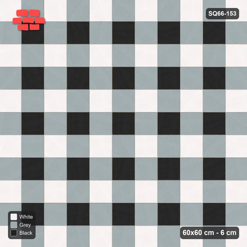 Interlock (Pasco) 60x60 cm · SQ66-153 · Lattice Lines · Top view Interlock (Pasco) 60x60 cm · SQ66-153 · Lattice Lines · Top view