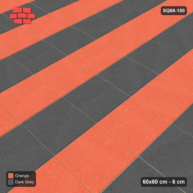 Interlock (Pasco) 60x60 cm · SQ66-180 · Tone Column Stripes · Side view Interlock (Pasco) 60x60 cm · SQ66-180 · Tone Column Stripes · Side view