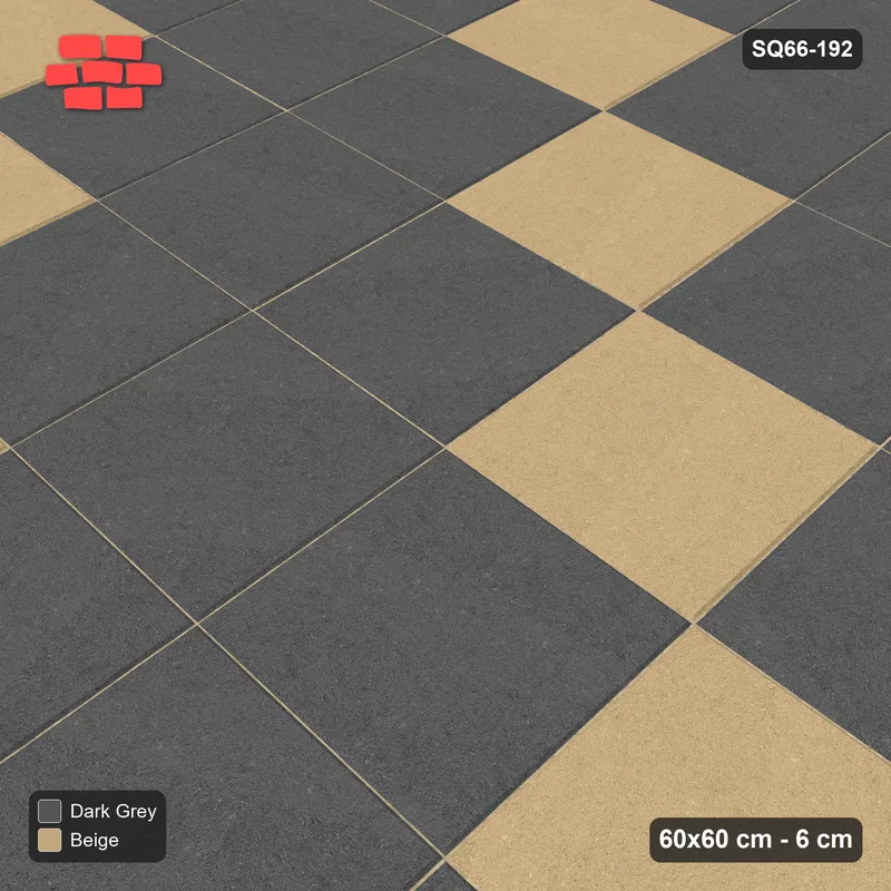 Interlock (Pasco) 60x60 cm · SQ66-192 · Diagonal Accent Lines · Side view Interlock (Pasco) 60x60 cm · SQ66-192 · Diagonal Accent Lines · Side view