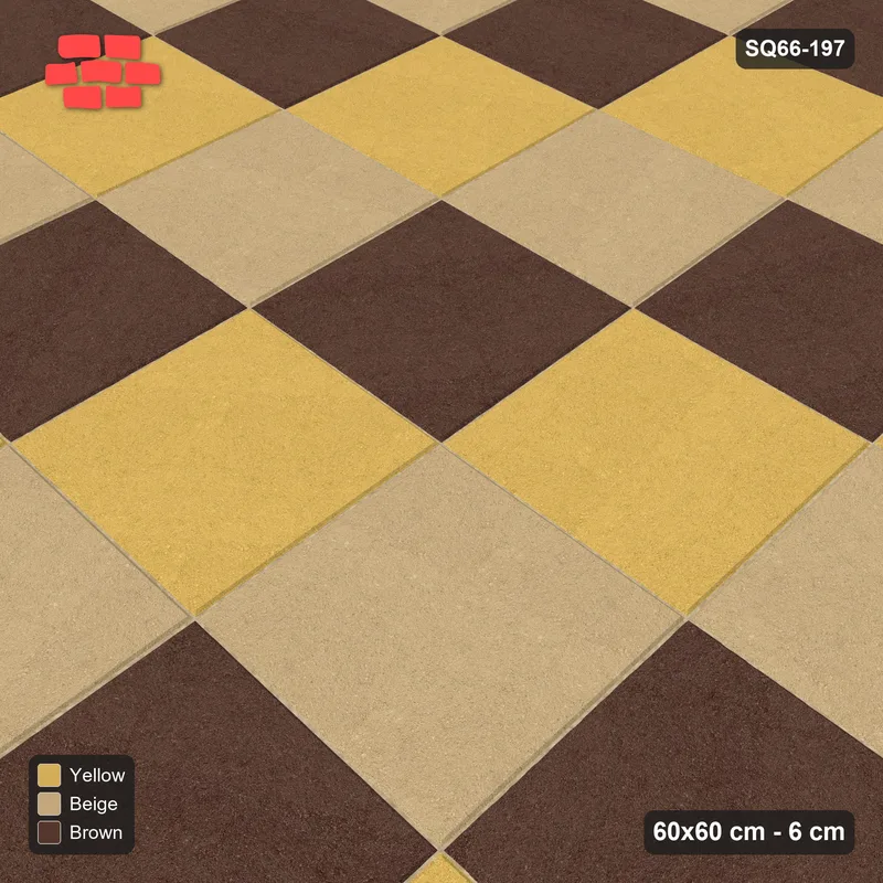 Interlock (Pasco) 60x60 cm · SQ66-197 · Rising Diagonal Tone Steps · Side view Interlock (Pasco) 60x60 cm · SQ66-197 · Rising Diagonal Tone Steps · Side view