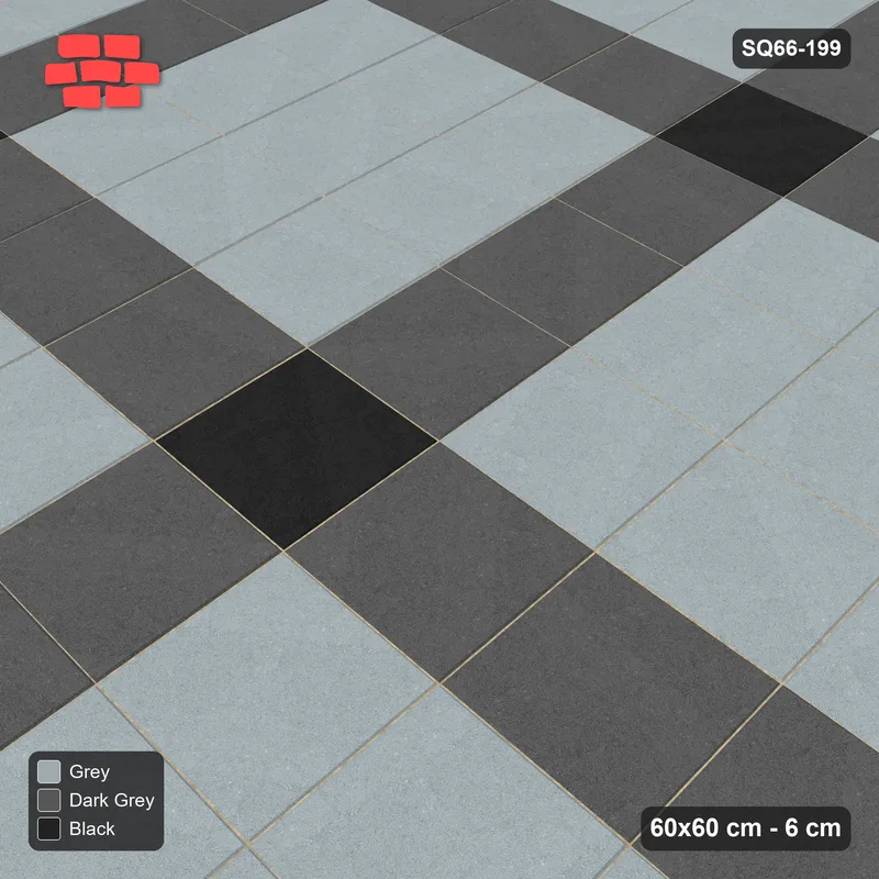 Interlock (Pasco) 60x60 cm · SQ66-199 · Plaid Weave · Side view Interlock (Pasco) 60x60 cm · SQ66-199 · Plaid Weave · Side view