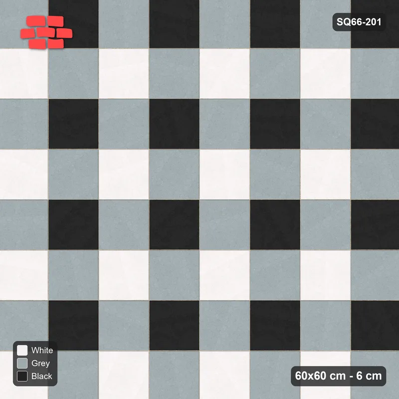 Interlock (Pasco) 60x60 cm · SQ66-201 · Lattice Lines · Top view Interlock (Pasco) 60x60 cm · SQ66-201 · Lattice Lines · Top view
