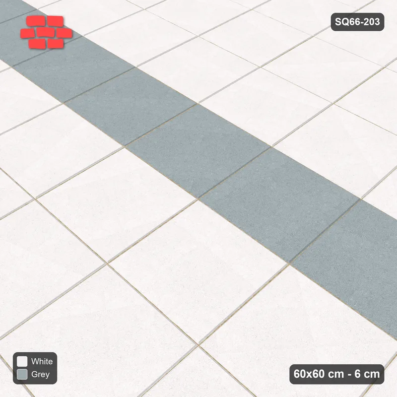 Interlock (Pasco) 60x60 cm · SQ66-203 · Kerb-Framed Centre Feature Band · Side view Interlock (Pasco) 60x60 cm · SQ66-203 · Kerb-Framed Centre Feature Band · Side view