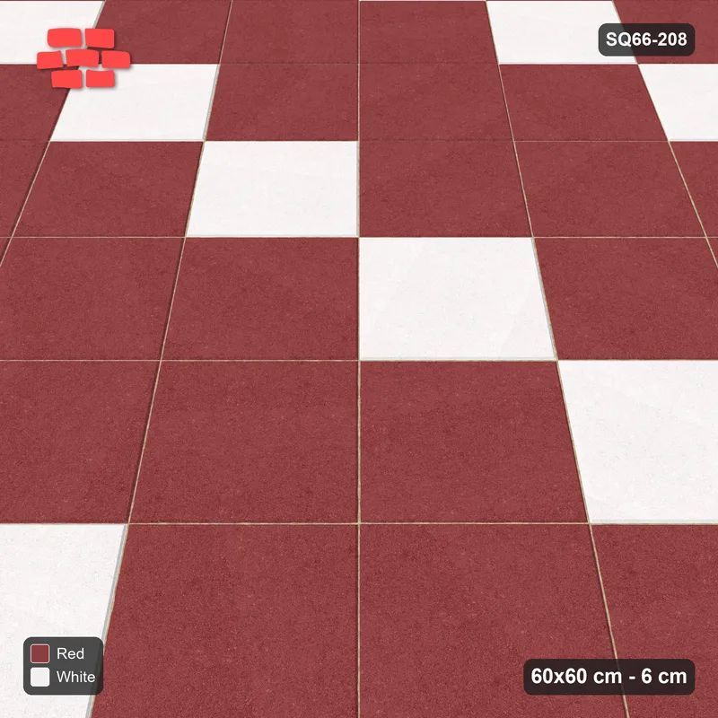 Interlock (Pasco) 60x60 cm · SQ66-208 · Diagonal Accent Lines · Side view Interlock (Pasco) 60x60 cm · SQ66-208 · Diagonal Accent Lines · Side view