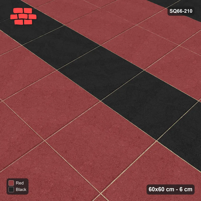 Interlock (Pasco) 60x60 cm · SQ66-210 · Accent Course Every Third with Single Slab Border · Side view Interlock (Pasco) 60x60 cm · SQ66-210 · Accent Course Every Third with Single Slab Border · Side view