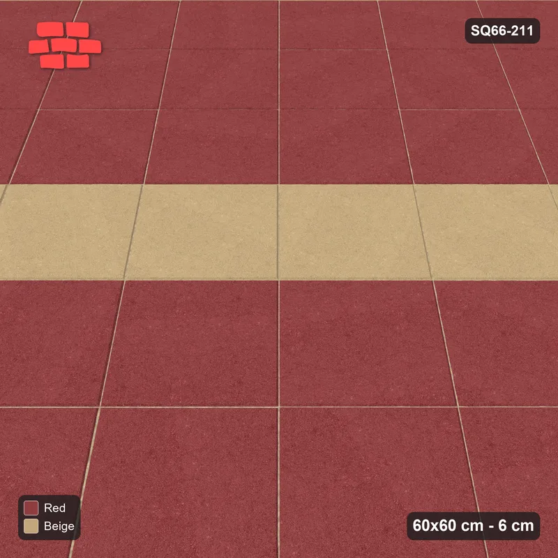 Interlock (Pasco) 60x60 cm · SQ66-211 · Diagonal with Accent Course Every Fourth · Side view Interlock (Pasco) 60x60 cm · SQ66-211 · Diagonal with Accent Course Every Fourth · Side view