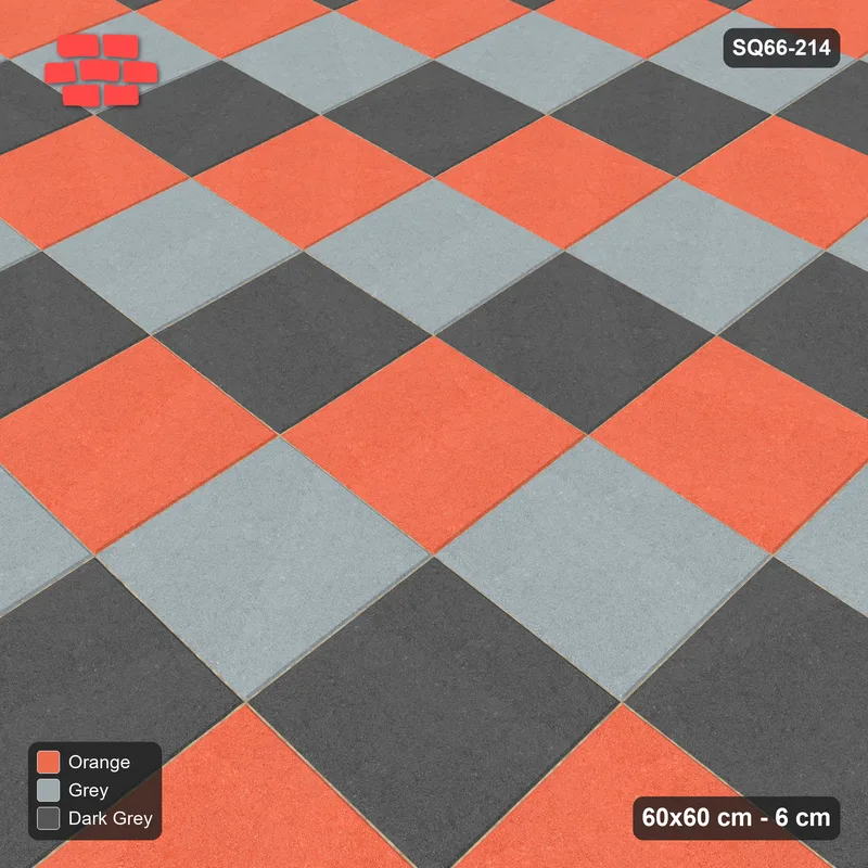 Interlock (Pasco) 60x60 cm · SQ66-214 · Rising Diagonal Tone Steps · Side view Interlock (Pasco) 60x60 cm · SQ66-214 · Rising Diagonal Tone Steps · Side view