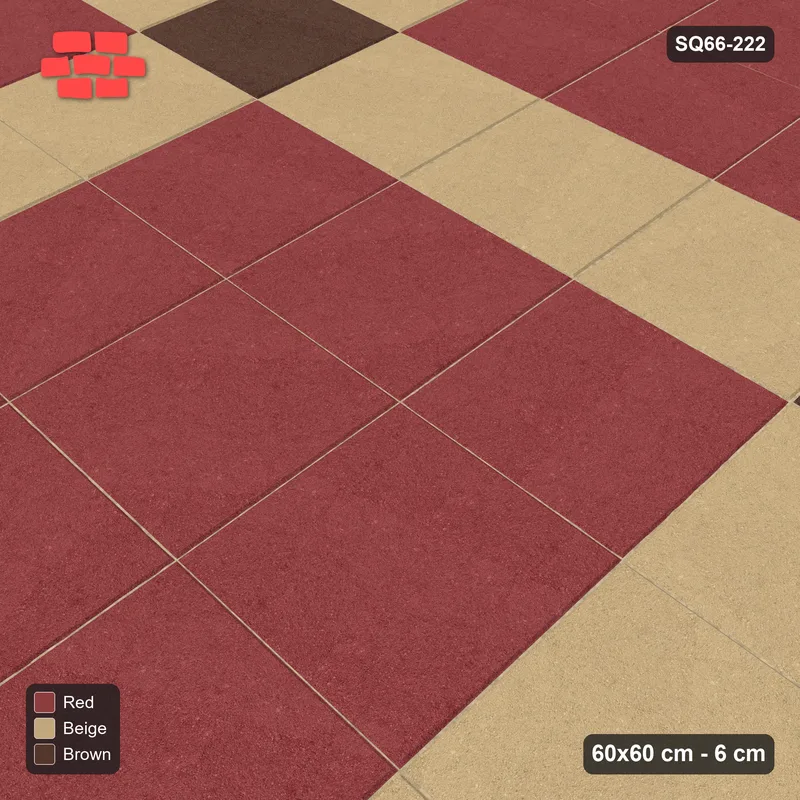 Interlock (Pasco) 60x60 cm · SQ66-222 · Plaid Weave · Side view Interlock (Pasco) 60x60 cm · SQ66-222 · Plaid Weave · Side view